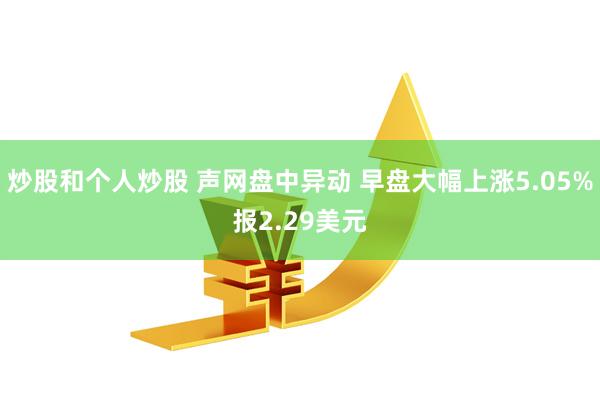 炒股和个人炒股 声网盘中异动 早盘大幅上涨5.05%报2.29美元