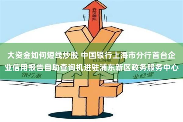 大资金如何短线炒股 中国银行上海市分行首台企业信用报告自助查询机进驻浦东新区政务服务中心